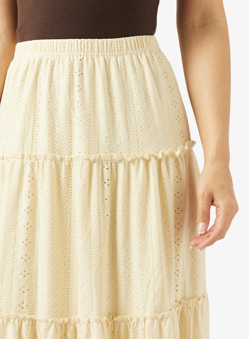 Ginger Openwork Tiered A Line Skirt - Image 4